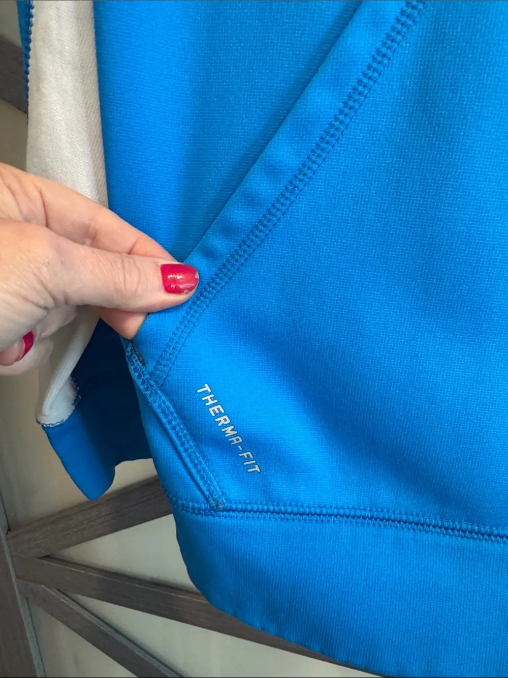 Nike Men’s Bright Blue Hoodie with White Swoosh
